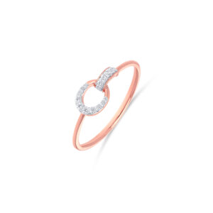 Infinity Circle Diamond Ring - 18K Jewellery