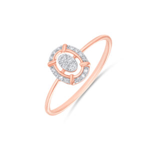 Oval Diamond Cluster Ring - 18K Jewellery