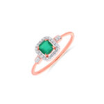 IMPERIAL GREEN DIAMOND RING - 18K JEWELLERY