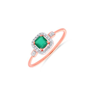 Imperial Green Diamond Ring - 18K Jewellery