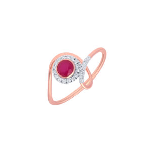 Red Radiance Diamond Ring - 18K Jewellery