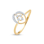 GLITTER ARC DIAMOND RING - 18K JEWELLERY