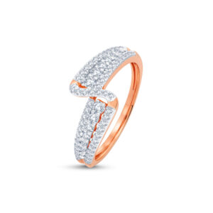 Criss-Cross Diamond Ring - 18K Jewellery