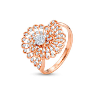 Golden Floret Diamond Ring - 18K Jewellery