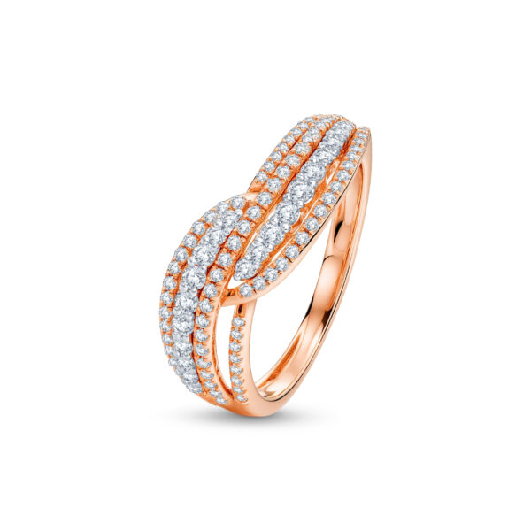 Radiant Waves Diamond Ring - 18K Jewellery