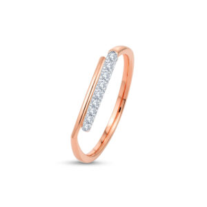 Sleek Spark Diamond Ring - 18K Jewellery