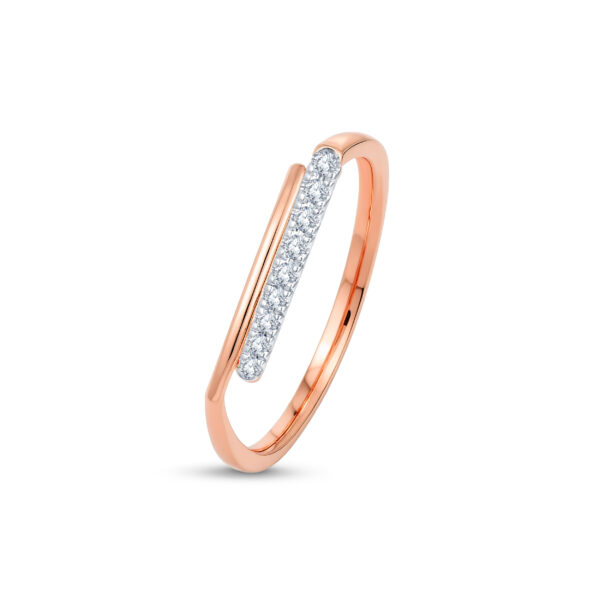 Sleek Spark Diamond Ring - 18K Jewellery