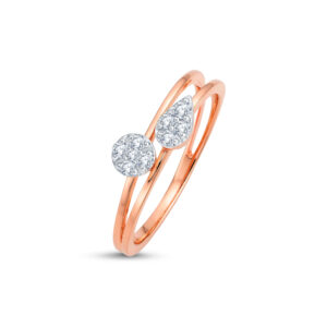 Twin Glow Diamond Ring - 18K Jewellery