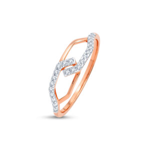 Interlink Elegance Diamond Ring - 18K Jewellery