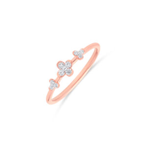 Triple Bloom Diamond Ring - 18K Jewellery