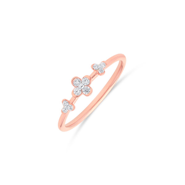 Triple Bloom Diamond Ring - 18K Jewellery