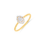 DAZZLING FLORAL DIAMOND RING - 18K JEWELLERY