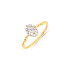 Dazzling Floral Diamond Ring - 18K Jewellery