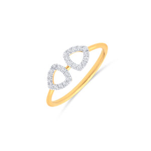 Delta Pave Diamond Ring - 18K Jewellery
