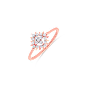 Radiant Square Diamond Ring - 18K Jewellery