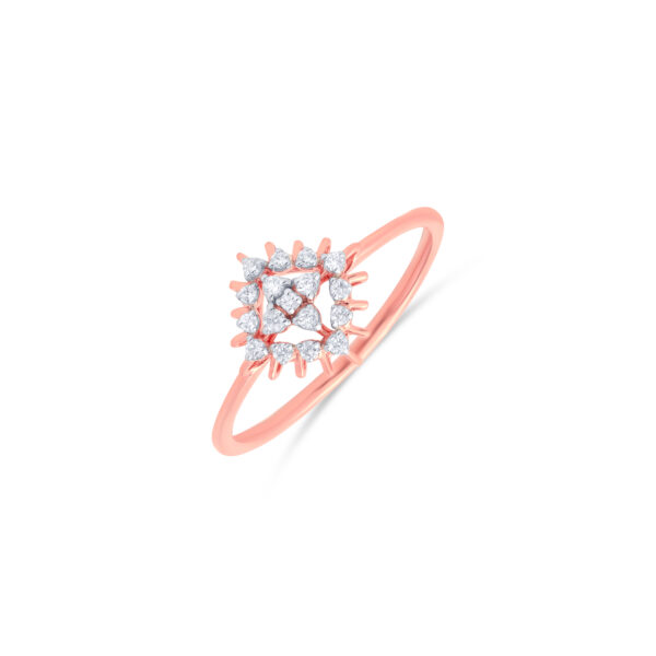 Radiant Square Diamond Ring - 18K Jewellery