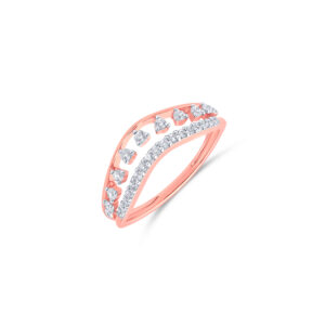 Glitter Vein Diamond Ring - 18K Jewellery