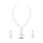 Rose Drape Elegance Diamond Set - 18K Jewellery