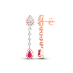 Blush Teardrop Charm Diamond Set - 18K Jewellery