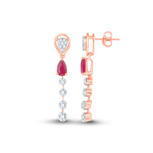 Ruby Radiance Diamond Set - 18K Jewellery