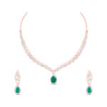 Emerald Majesty Diamond Set - 18K Jewellery