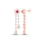 Ruby Glow Diamond Set - 18K Jewellery