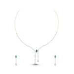 Emerald Mist Diamond Set - 18K Jewellery