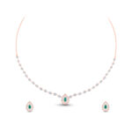 Royal Teardrop Diamond Set - 18K Jewellery