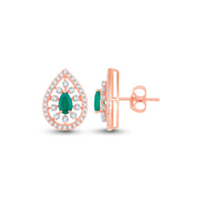 Royal Teardrop Diamond Set - 18K Jewellery
