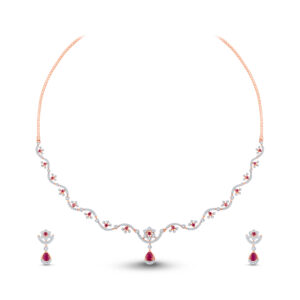 Regal Ripple Diamond Set  - 18K Jewellery