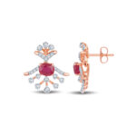 Scarlet Bloom Diamond Set  - 18K Jewellery