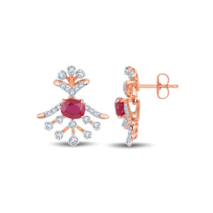 Scarlet Bloom Diamond Set  - 18K Jewellery