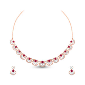 Orchid Bloom Diamond Set  - 18K Jewellery