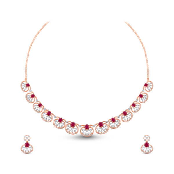 Orchid Bloom Diamond Set  - 18K Jewellery