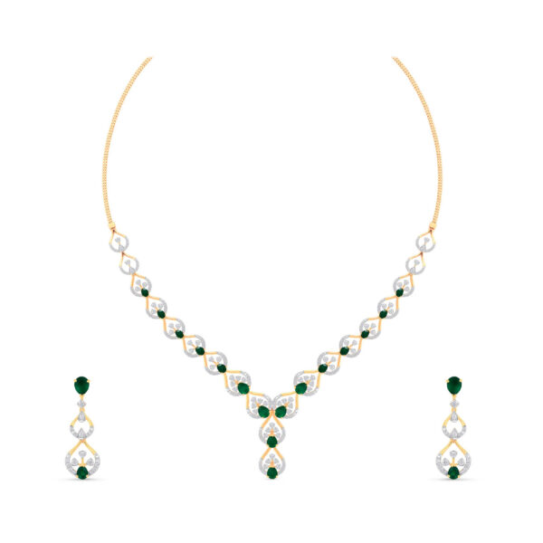Forest Glow Diamond Set  - 18K Jewellery