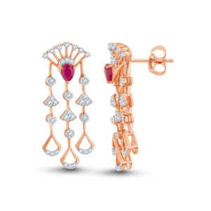 Pink Lustre Diamond Set  - 18K Jewellery