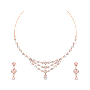 Diamond Lattice Charm Set  - 18K Jewellery