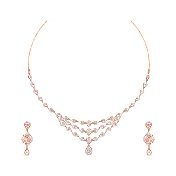 Diamond Lattice Charm Set  - 18K Jewellery