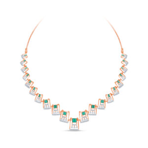 Regal Rows Diamond Set  - 18K Jewellery