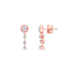 Crystal Halo Elegance Diamond Set  - 18K Jewellery