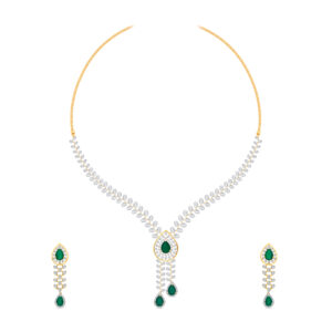 Verdant Echo Diamond Set  - 18K Jewellery