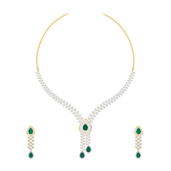 Verdant Echo Diamond Set  - 18K Jewellery