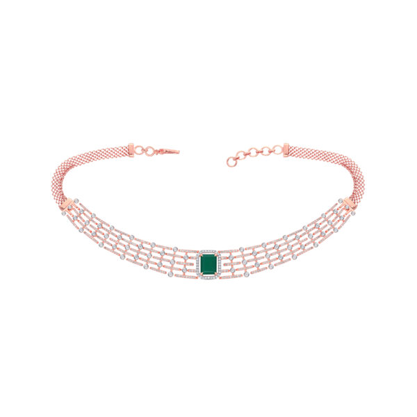 Green Whisper Diamond Set  - 18K Jewellery