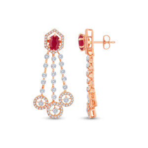 Crimson Delight Diamond Set  - 18K Jewellery