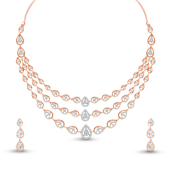 Azure Strings Diamond Set- 18K Jewellery