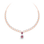 Cherry Halo Diamond Set - 18K Jewellery