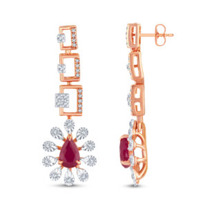 Cherry Halo Diamond Set - 18K Jewellery
