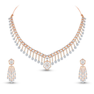 Royal Raindrop Diamond Set - 18K Jewellery