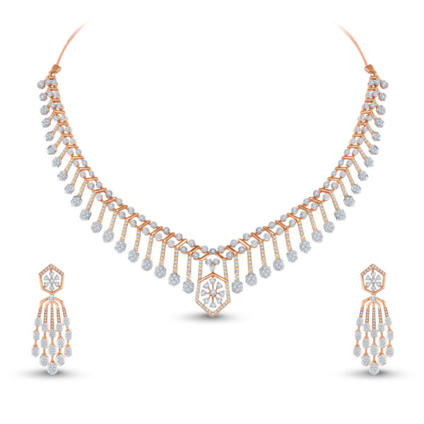Royal Raindrop Diamond Set - 18K Jewellery