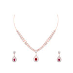Cherry Flame Diamond Set - 18K Jewellery